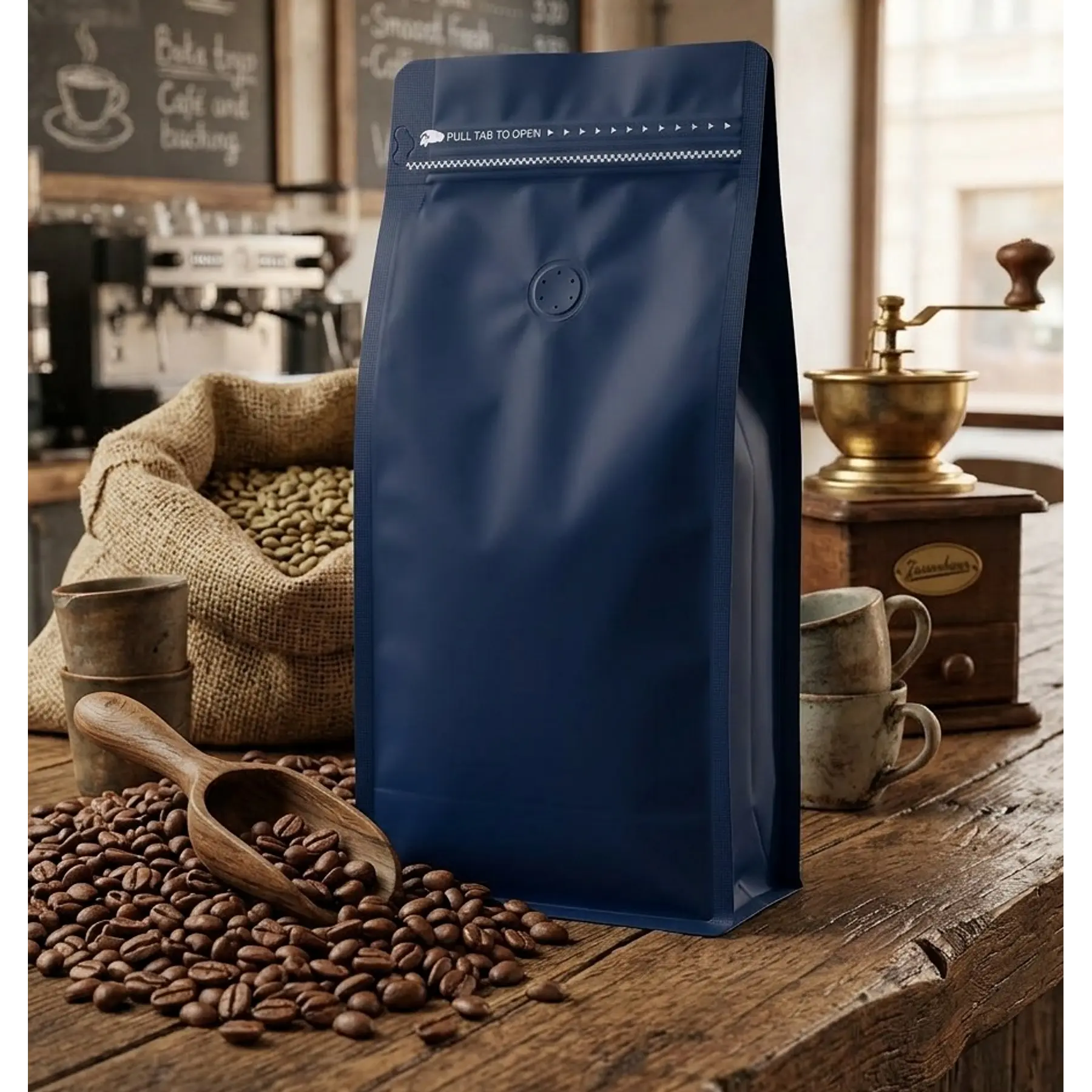 25 Bolsas 15x32x9,5 cm Aluminio Azul con Válvula