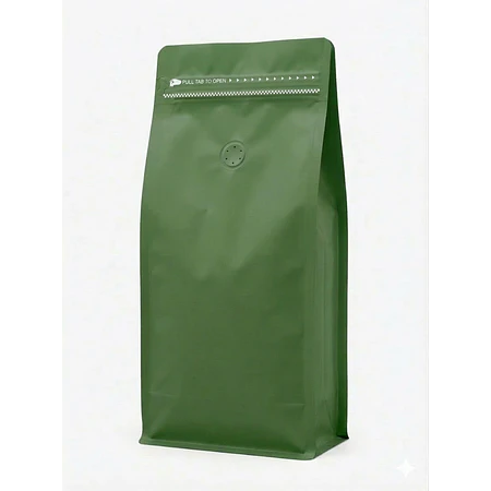 25 Bolsas 15x32x9,5 cm Aluminio Verde con Válvula