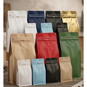 Muestras Bolsas para Café de Aluminio Colores