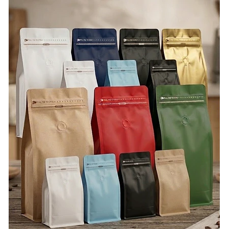 Muestras Bolsas para Café de Aluminio Colores