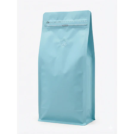 25 Bolsas 15x32x9,5 cm Aluminio Celeste con Válvula