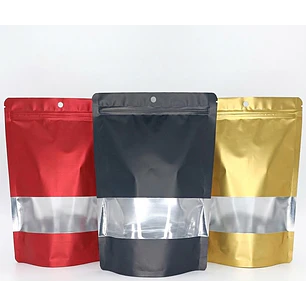 Muestras de Bolsas Aluminio Color con Ventana