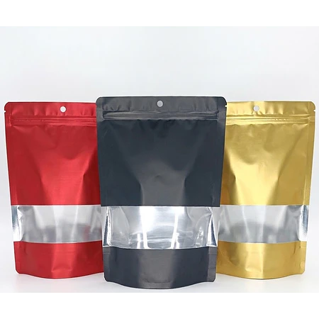Muestras de Bolsas Aluminio Color con Ventana