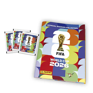Álbum Tapa Blanda + 50 Sobres Fifa World Cup 2026