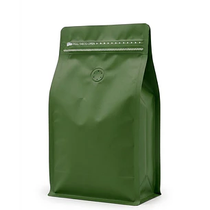 50 Bolsas 13x20x7 cm Aluminio Verde con Válvula