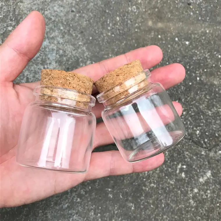 6 Frascos Vidrio Corcho 47x50 mm 50 ml 5