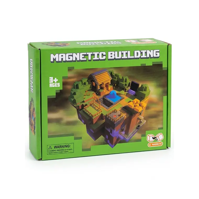 Set 75 Bloques De Construcción Magnéticos Minecraft 1