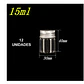 12 Frascos De Vidrio 30x40 mm Tapa Rosca 15 ml - Miniatura 2