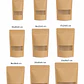 9 Muestras Bolsas Doypack kraft con ventana - Miniatura 1