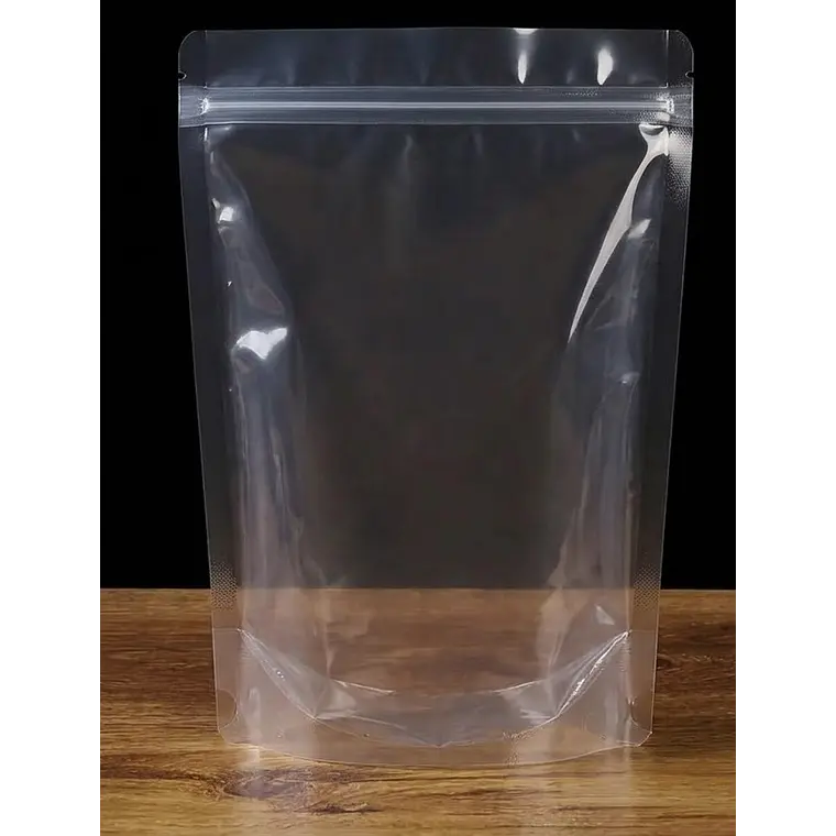 50 Bolsas Doypack 18x26x5 Cm 75 Micras Transparentes  2