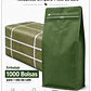 Embalaje 1000 Bolsas Metalizadas Color Verde 15x32x9,5 cm para 1 Kilo de Café - Miniatura 1