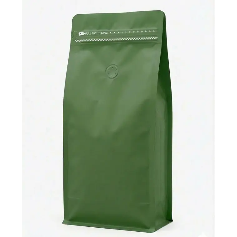 Embalaje 1000 Bolsas Metalizadas Color Verde 15x32x9,5 cm para 1 Kilo de Café 2