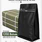 Embalaje 1200 Bolsas Metalizadas Color Negro 13x20x7 cm para 250 Grs. de Café - Miniatura 1