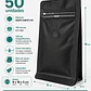 50 Bolsas Doypack 9x18x5 cm Metalizadas color negro con Válvula para 125 Grs. de Café - Miniatura 1