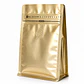 50 Bolsas Doypack 13x20x7 cm Metalizadas Color Dorado con Válvula para 250 Grs. de Café - Miniatura 2