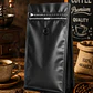 50 Bolsas Doypack 13x26x7 cm Metalizadas Color Negro con Válvula para 500 Grs. de Café - Miniatura 3