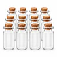 12 Mini Frascos 22x50 mm Vidrio Corcho 10 ml - Miniatura 5