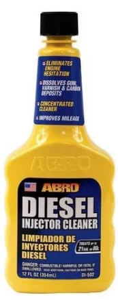  ABRO Diesel limpiador inyector, 32 onzas., limpiador  concentrado sistema de combustible, limpiador de inyector de combustible,  aditivo de combustible diesel, mejora kilometraje, elimina vacilaciones :  Automotriz