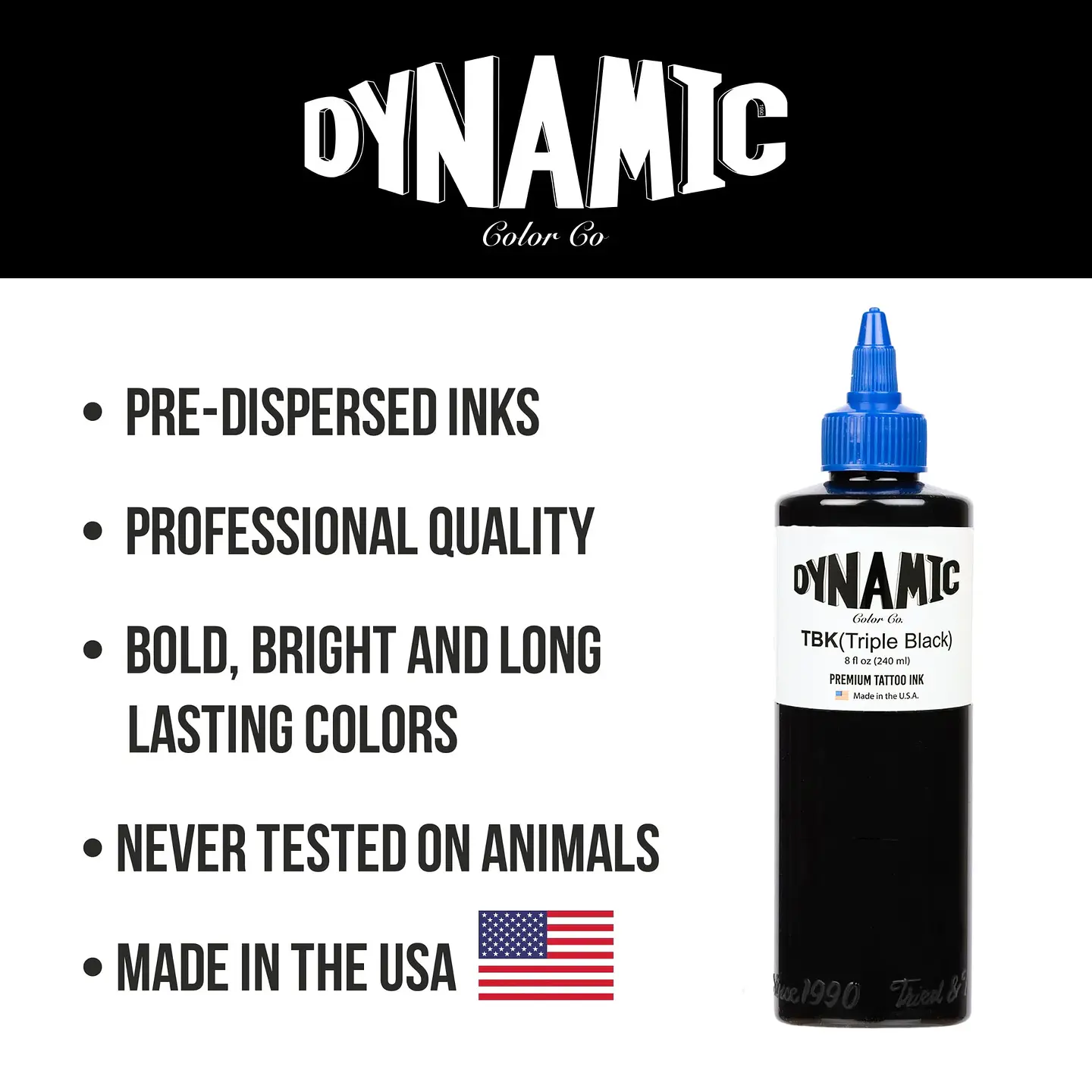 TINTA DYNAMIC TRIPLE BLACK 8OZ 3