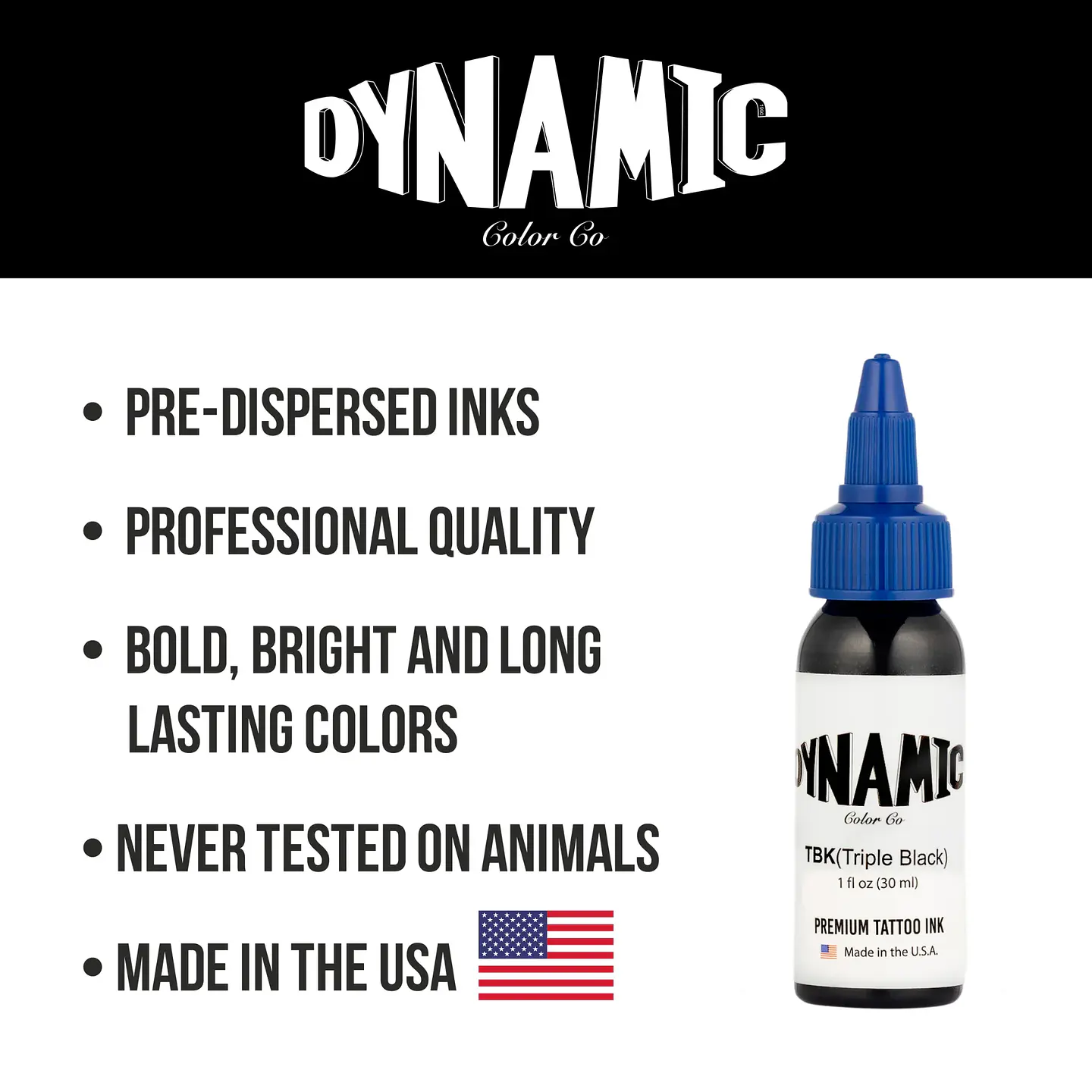 TINTA DYNAMIC TRIPLE BLACK 1OZ 2