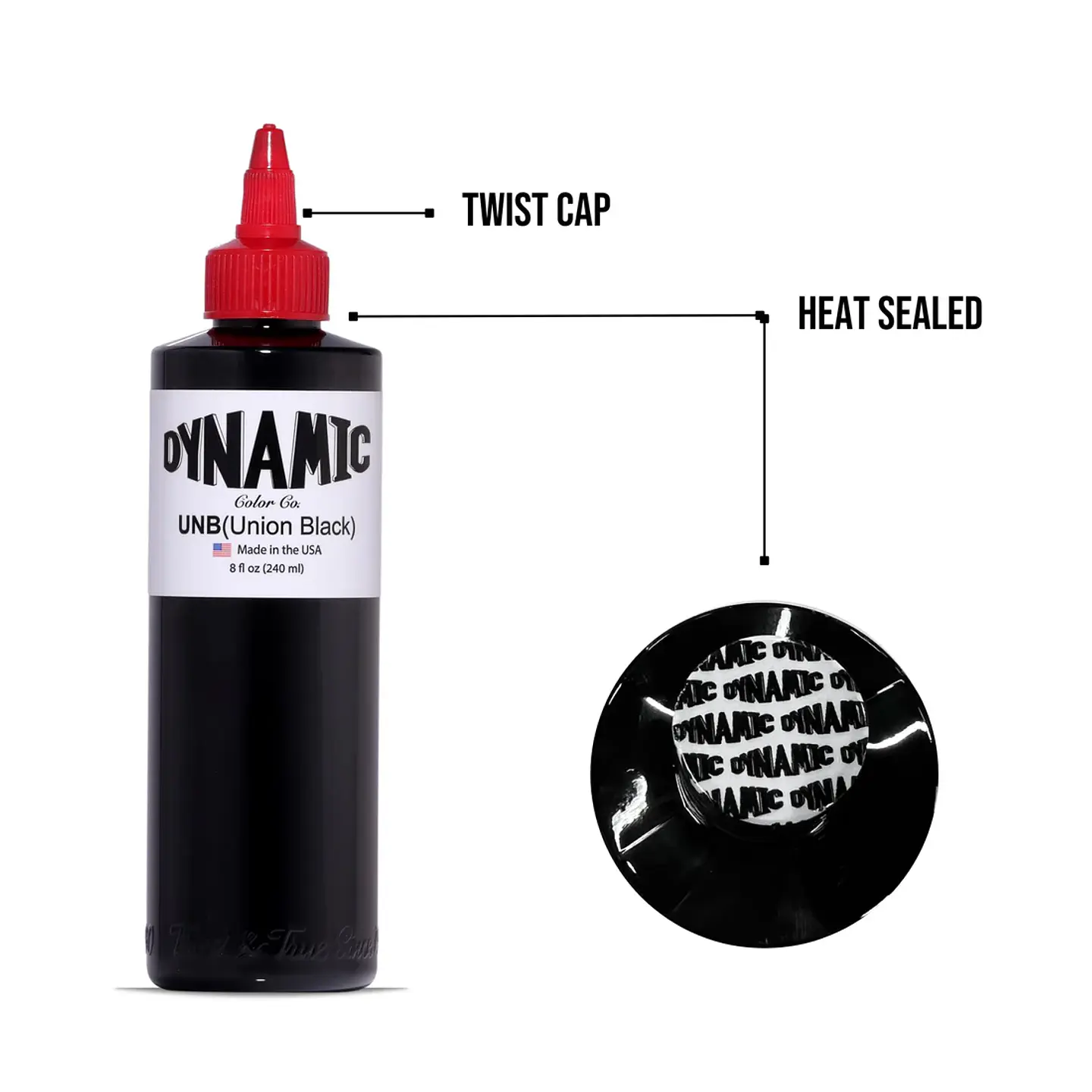 TINTA DYNAMIC UNION BLACK 8OZ 2