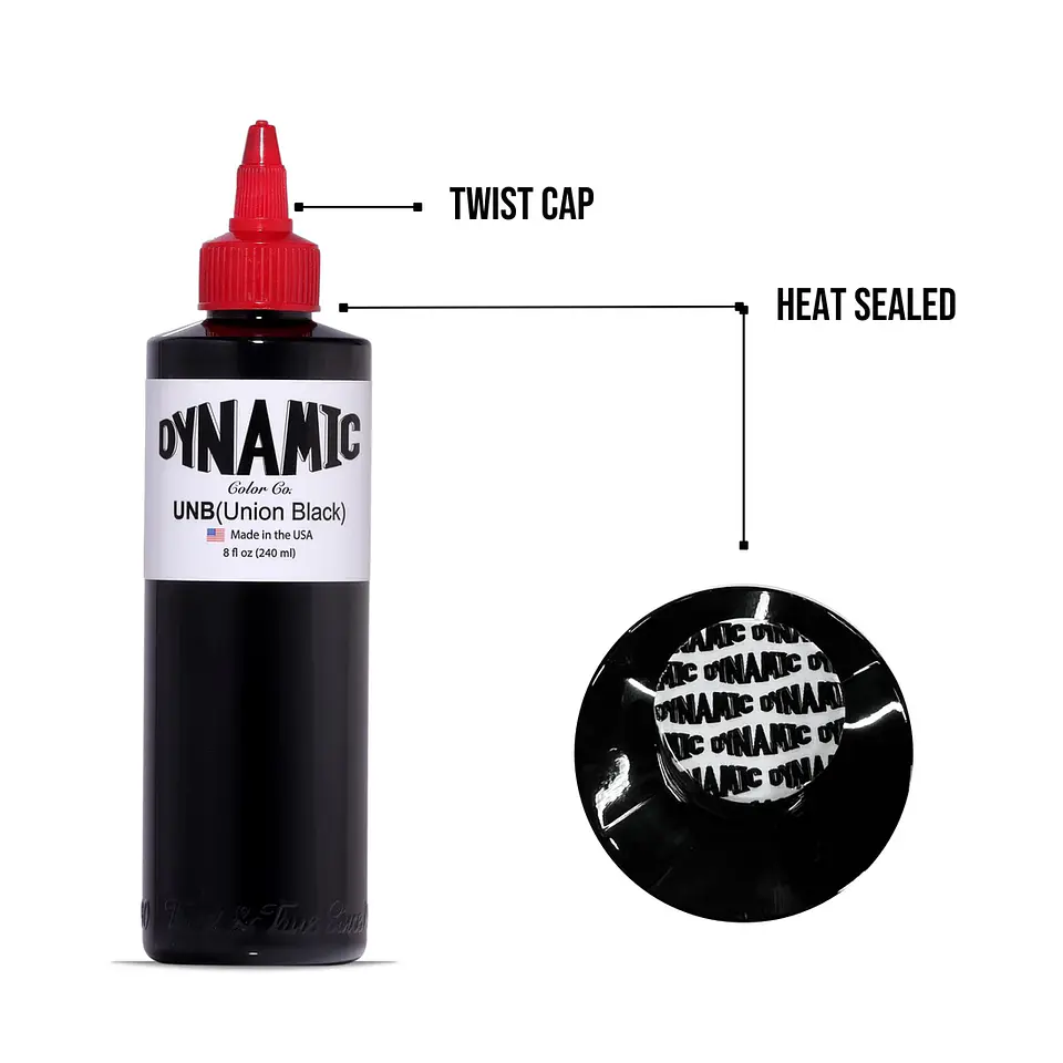 TINTA DYNAMIC UNION BLACK 8OZ 2