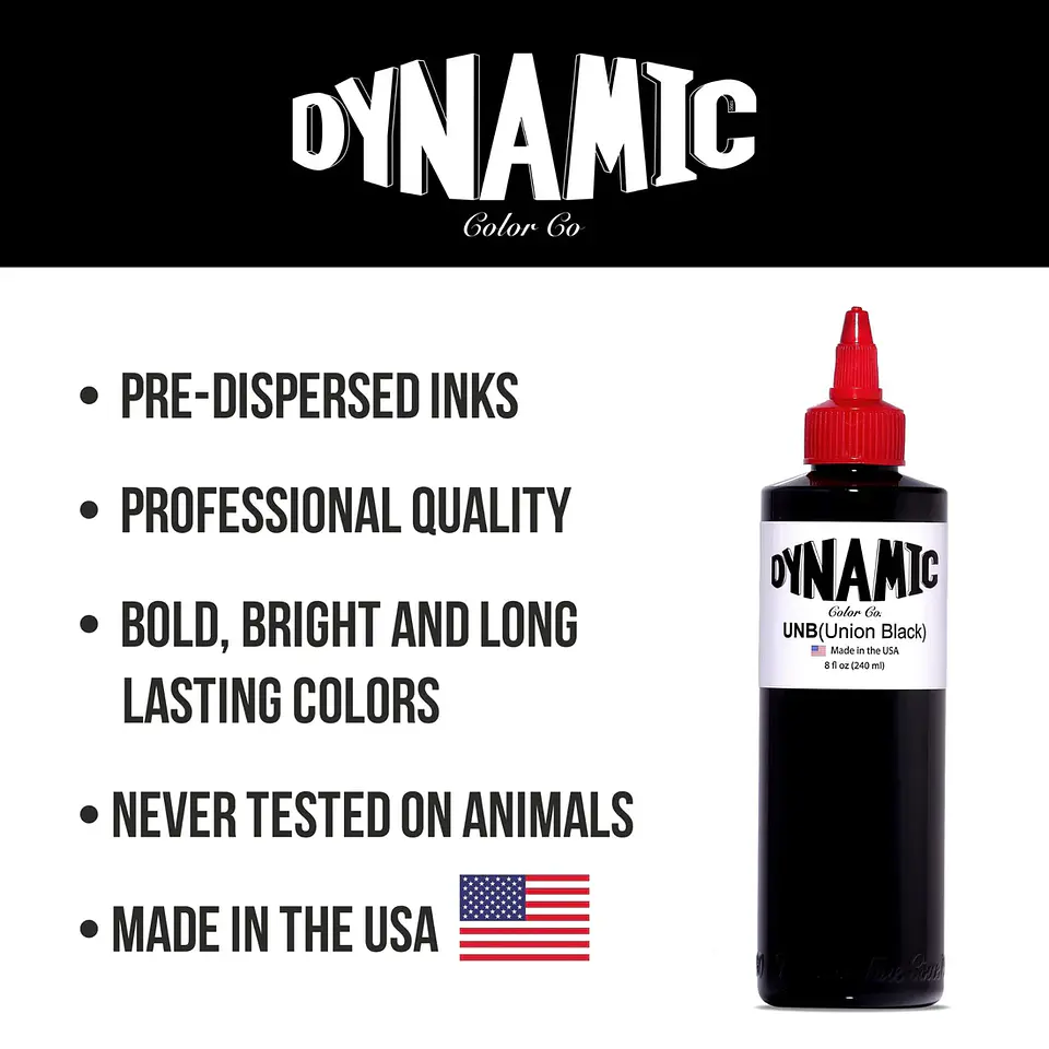 TINTA DYNAMIC UNION BLACK 8OZ 3