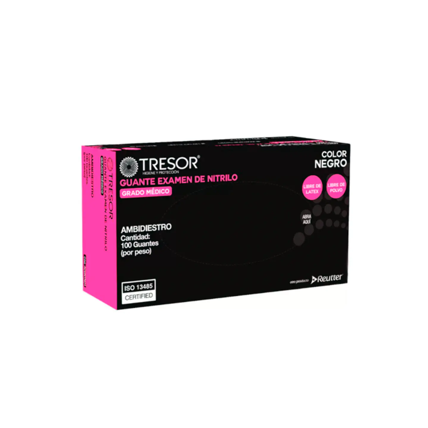 CAJA GUANTES NEGROS TRESOR TALLA XL 1