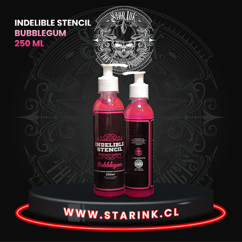 STAR INK STENCIL INDELIBLE BUBBLEGUM 250ml 1