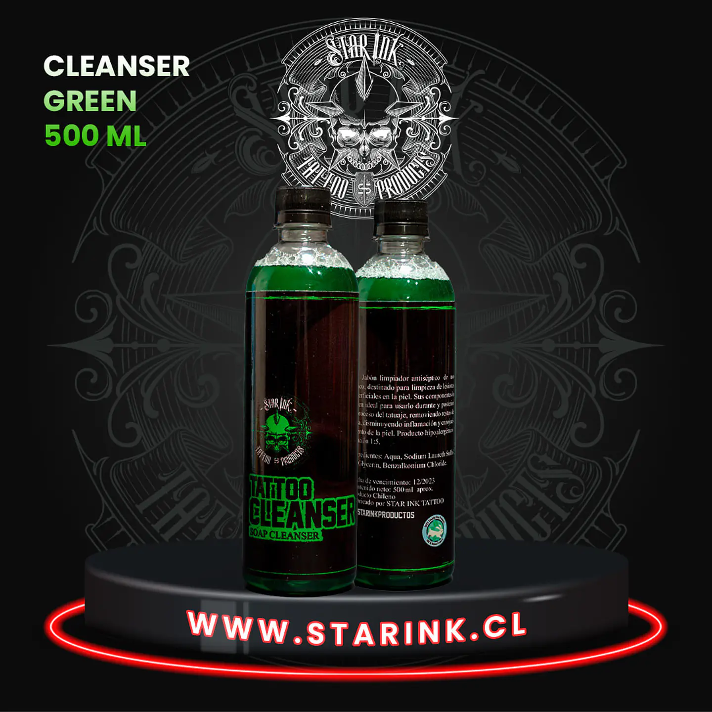 CLEANSER VERDE STAR INK 500ml 1