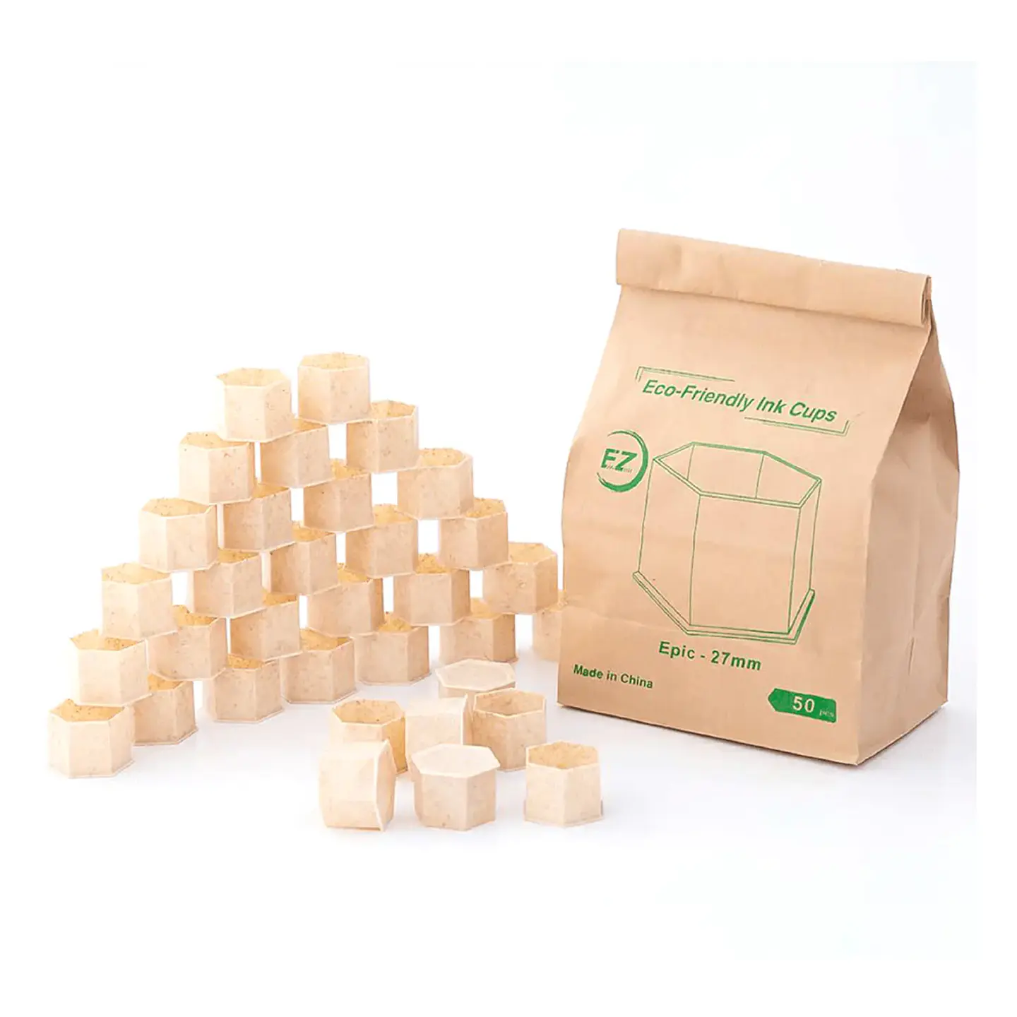 CUPS BIODEGRADABLE TAMAÑO M (12 mm.) EZ 200 Unds. 1