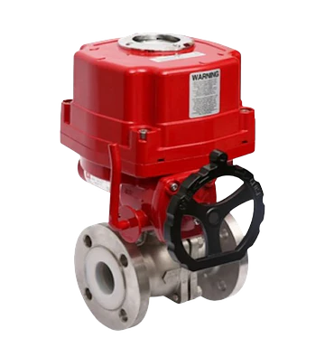 VALVULA DE BOLA FLANGES CON ACTUADOR ELECTRICO