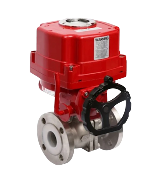 VALVULA DE BOLA FLANGES CON ACTUADOR ELECTRICO
