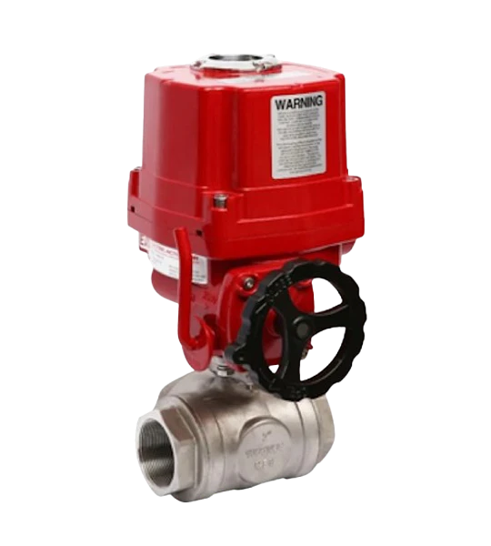 Valvula de bola 3 vias con actuador eléctrico
