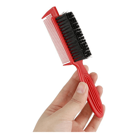 Peine Cepillo Fade Para Barba Barberia Con Peineta 2 En 1