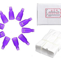 Set Pinzas + Papel Sin Pelusa Removedor Esmalte Perm Uv Gel