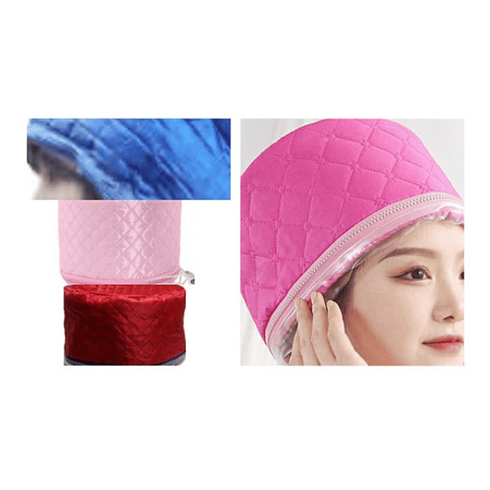 Gorro Térmico Tratamiento Masaje Capilar Con Forro Lavable