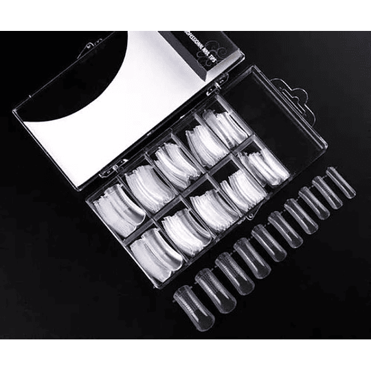 100 Moldes Dual System Para Acrílico O Polygel