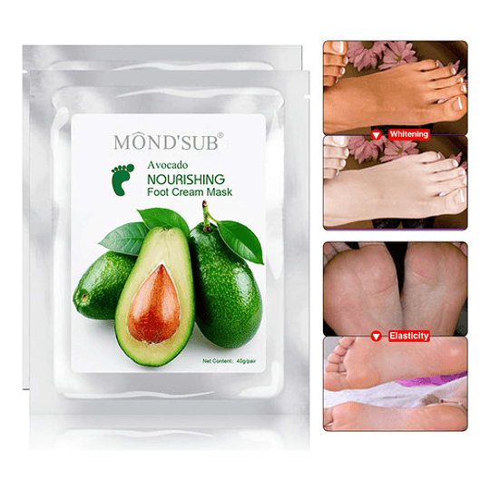 Mascarilla Hidratante Para Pies De Palta/avocado Mond'sub