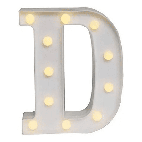 Letra Led  A - Z  Luz Cálida Decorativa Abecedario Completo.