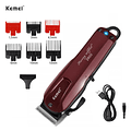 Cortadora De Pelo Kemei Km-2600 Bordó 100v/240v