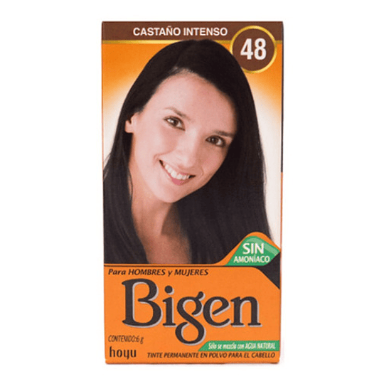 Kit Tintura Bigen  Tinte Para Cabello Tono 48 Castaño Intenso Para Cabello