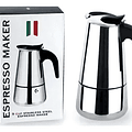 Cafetera Italiana Acero Inoxidable Capacidad 4 Tazas