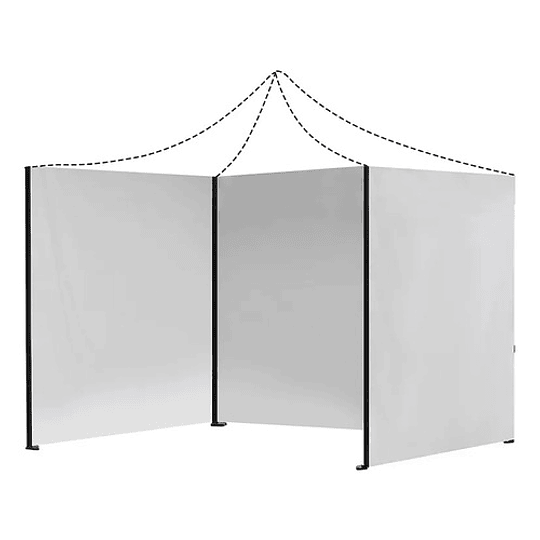 Lona Repuesto Pared Lateral Toldo Plegable 3x4.5 Mts Jardin