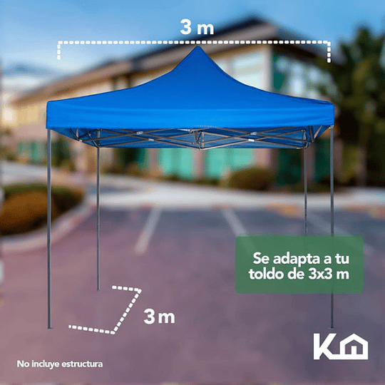 Lona Carpa Repuesto Toldo Plegable 2x3 Mts Techo