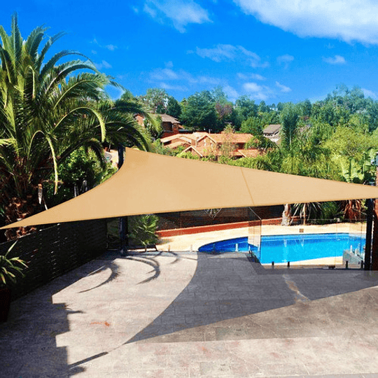 Lona Toldo Vela Sombra Triangular 5x5x5 Mts Anti Uv