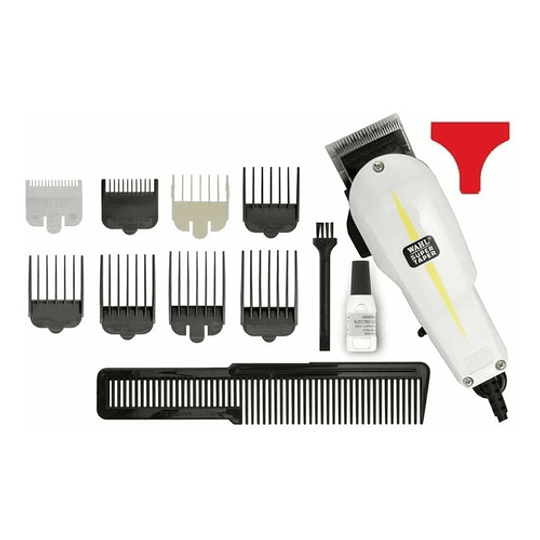 Cortadora De Pelo Wahl Professional Super Taper Blanca 220v