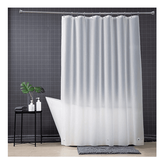 Forro Cortina Baño Transparente Con Iman 180 X 180 Cm