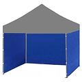 Toldo Plegable Pared Azul 3x3 + Pared Laterales Toldo