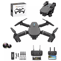 Dron Fpv Con Cámara 4k Wifi Profesional +2batería Recargable Color Negro